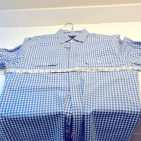 Michael Kors Mens Gingham Roll Sleeve Shirt - Large Regular Fit - Picture 8 of 11
